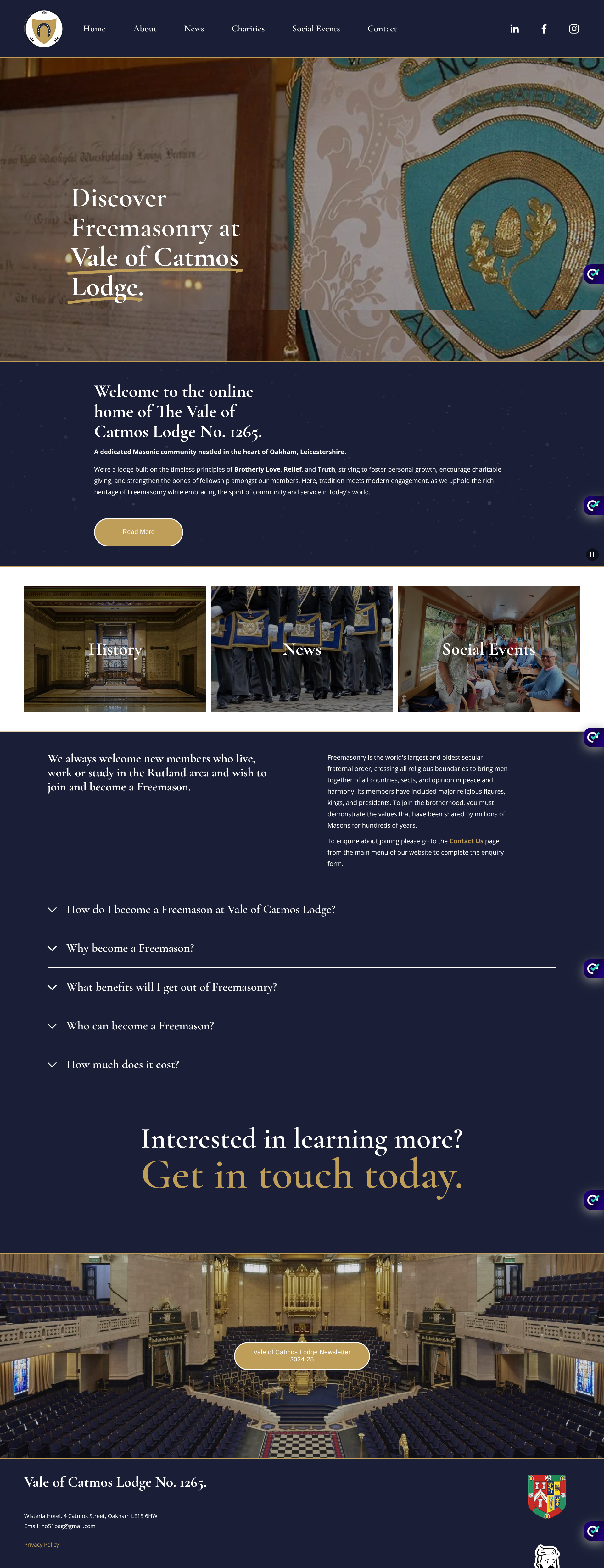 Vale of Catmos Lodge Squarespace Website Build