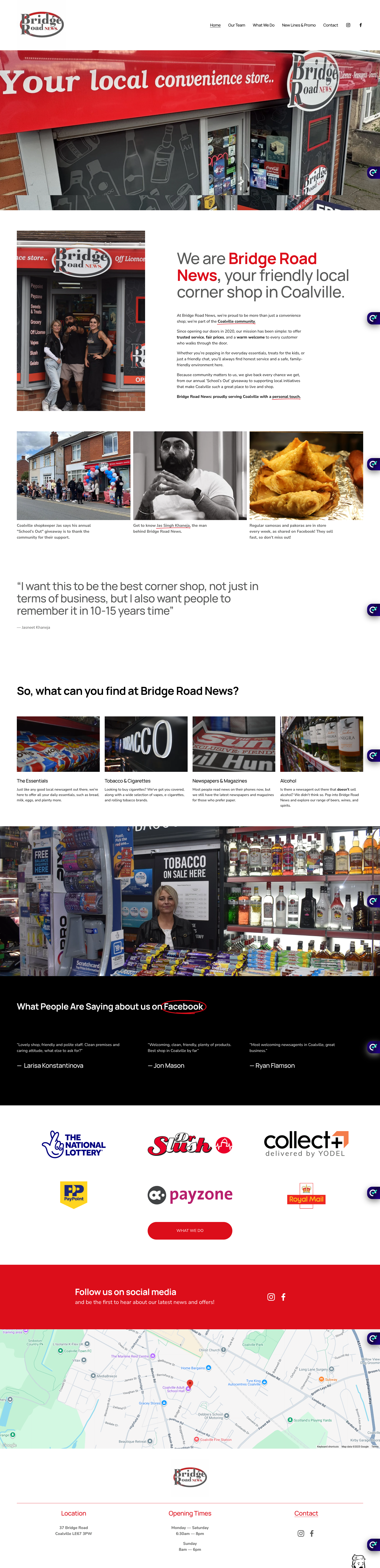 Bridge Road News Squarespace Website Build