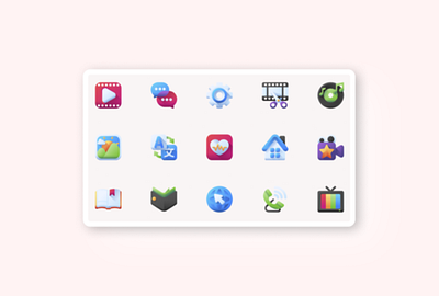 Icon set daily ui 055