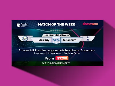 Match of the week 3d branding graphic design