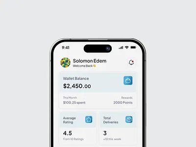 Paladin android blue dashboard fintech gradient home hr logistics minimal mobile mobile app professional sleek ui