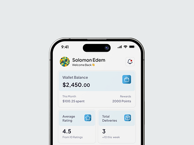 Paladin android blue dashboard fintech gradient home hr logistics minimal mobile mobile app professional sleek ui