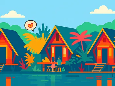 Dusun Bambu, Indonesia branding design graphic design illustration ui vector visual