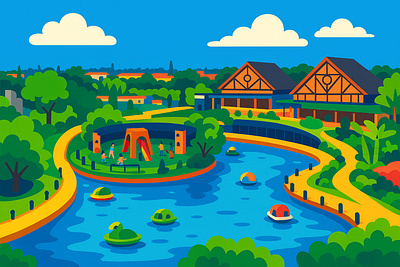 Lembang Park Zoo, Indonesia branding design graphic design illustration ui vector visual