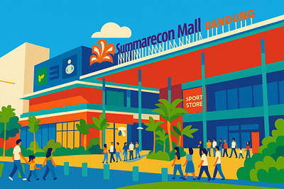 Summarecon Mall Bandung, Indonesia branding design graphic design illustration ui vector visual