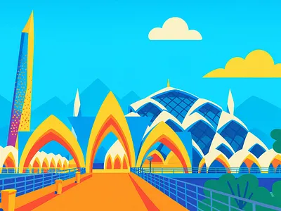 Masjid Al Jabbar, Indonesia branding design graphic design illustration ui vector visual