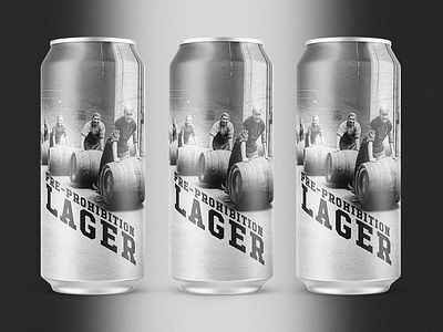 Pre-Prohibition Lager 1920s beer beer art beer design branding brewery can can design craft beer design font graphic design illustration label label design packaging photoshop rustic typography vintage