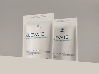 ELEVATE | Packaging design brand identity design brandidentity branding design illustration label design logo logo design packaging design ui