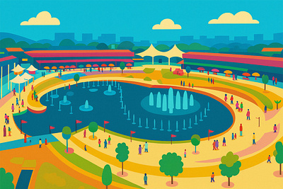 Kiara Artha Park Bandung, Indonesia branding design graphic design illustration ui vector visual