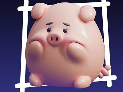 Piggy - MagicaCSG 3d 3dmodeling character illustration stylized