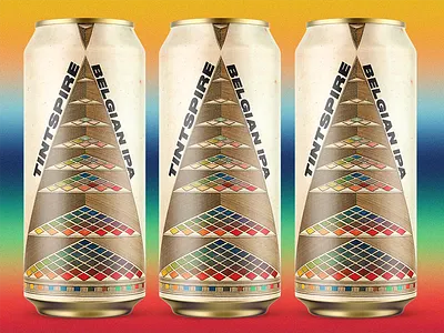 Tintspire - Belgian IPA beer beer art branding brewery can can design craft beer design graphic design illustration label label design logo package packaging packaging design vintage