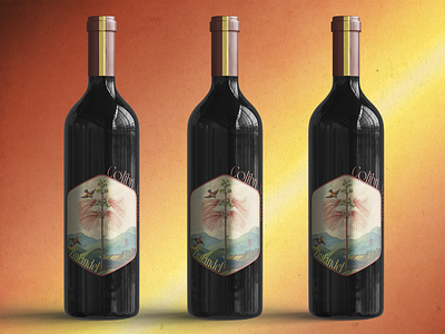 Colibri - Wine Label botanical bottle branding design grape graphic design illustration label label design label designer package packaging photoshop refined tropical vintage wine wine design winery