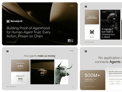 ServeUp.AI branding clean deck investor investor deck minimalistic modern pitchdeck