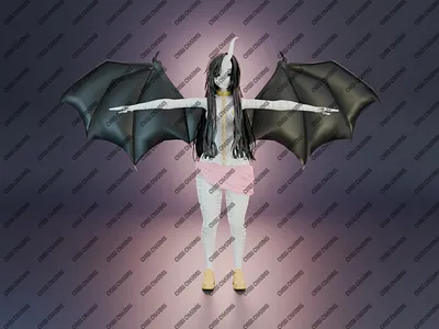 Demon Elegance 3D Full Body Character Design