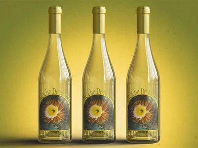 Noche De Nopal - Wine Label Design bottle branding cactus design grape graphic design illustration label packaging packaging design packaging designer photoshop wine wine design wine designer winery