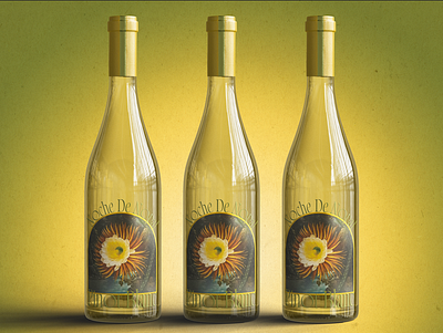 Noche De Nopal - Wine Label Design bottle branding cactus design grape graphic design illustration label packaging packaging design packaging designer photoshop wine wine design wine designer winery