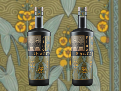 Fino Sherry Wine Label Design wine branding