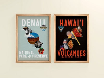 National Park Posters contemporary poster
