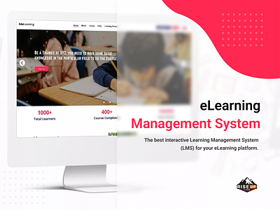 e-learning Management System illustration