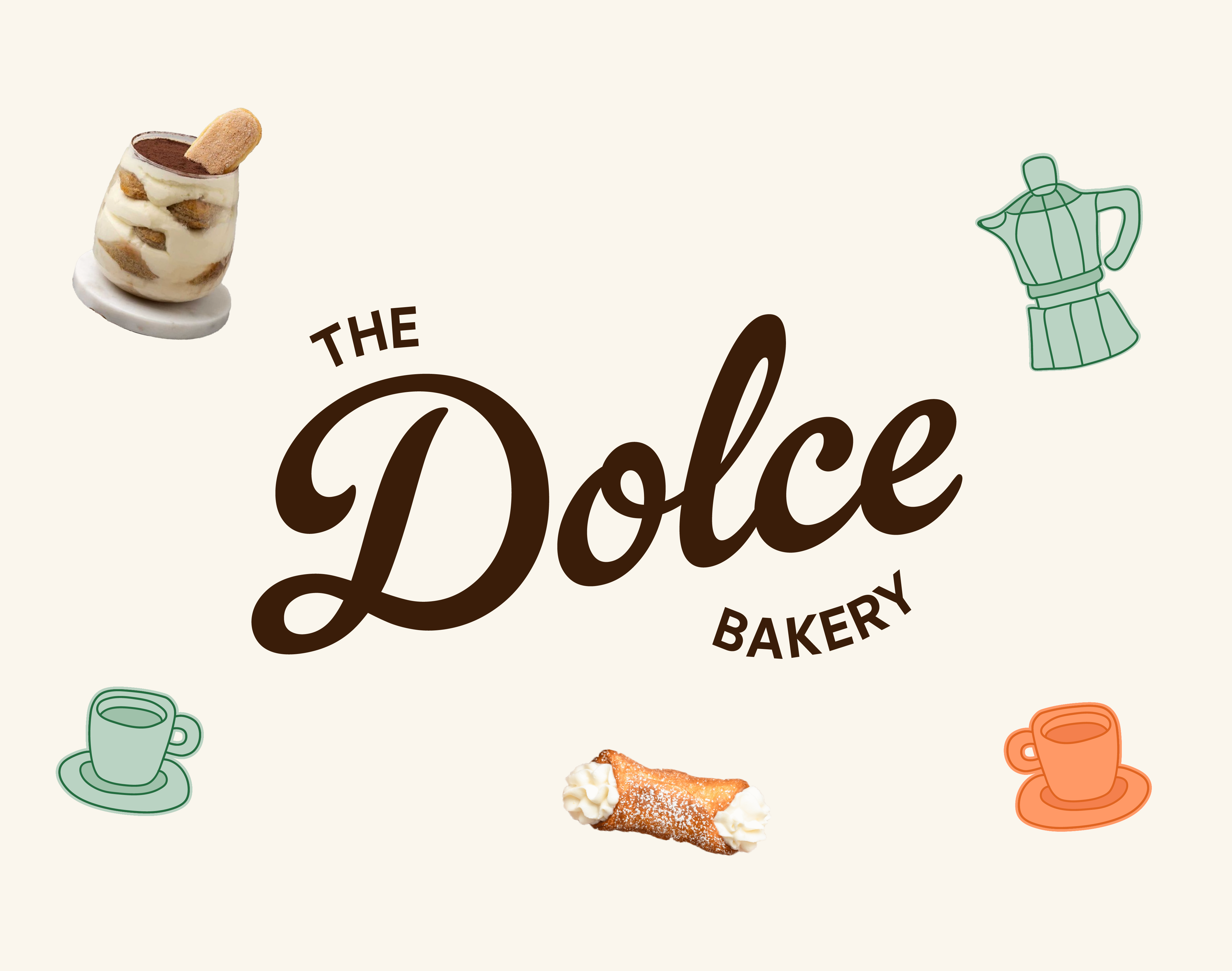 Dolce Bakery Branding bakery brand bakery branding brand assets brand identity brand illustration branding cafe branding cafe illustration can design graphic design illustration italian bakery logo logo design loyalty card packaging design poster design visual visual identity