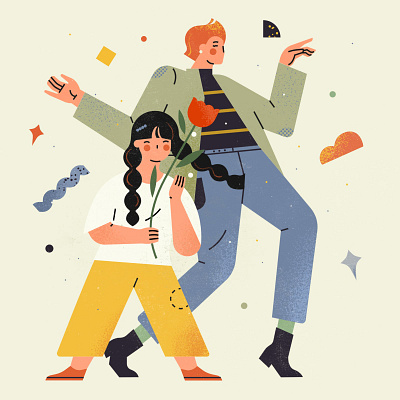 小园素作品：欢乐派对 design flat graphic design illustration vector