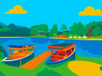 Situ Patenggang, Indonesia branding design graphic design illustration ui vector visual