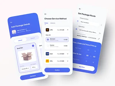ShipEasy app design appdesign clean delivery ecommerce interface logistics mobileapp package shipping ui userexperience