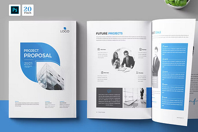 Proposal Indesign 2023 agency annual annual report brochure brochure 2023 business business brochure company company profile corporate identity indesign portfolio print printable project proposal report template