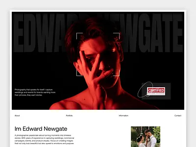 Photography Portfolio Website clean layout creative digital portfolio haloi landing page modern ui personal website photographer photography photography portfolio portfolio services website shot showcase ui ui design visual website website concept website ui