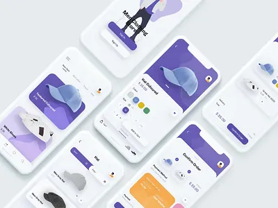 Meg - Fashion Store Mobile App UX, UI Template android app app design app screen dribbble illustration ios landing landing page landing pages page pages popular screen screens template ux web web header website