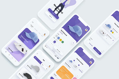 Meg - Fashion Store Mobile App UX, UI Template android app app design app screen dribbble illustration ios landing landing page landing pages page pages popular screen screens template ux web web header website