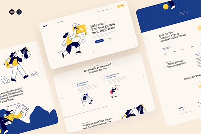 Aglee-Business Analyst Landing Page Template android app app design app screen dribbble illustration ios landing landing page landing pages page pages popular screen screens template ux web web header website