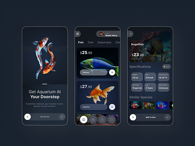 Aquarium E-Commerce – Dive into a World of Aquatic Wonders 🌊 aquarium aquariumstore aquatic dribbble ecommercedesign minimaldesign mob store uiux uxdesign
