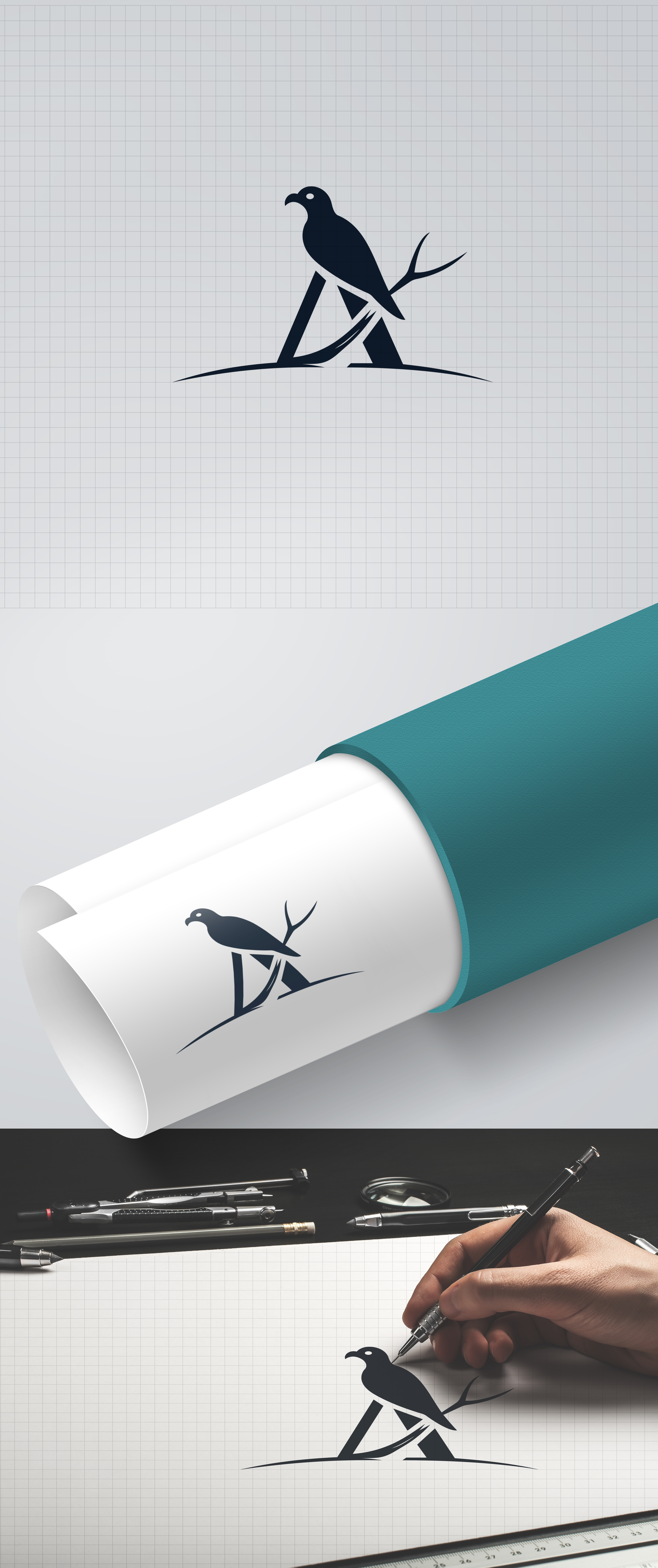 Falcon Letter A Logo Design abstract animal aviation bird logo branding elegant falcon logo graphic design hawk logo innovative letter a luxury modern monogram premium strong unique wildlife