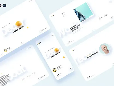 Hoder - Architecture Studio minimal template android app app design app screen dribbble illustration ios landing landing page landing pages page pages popular screen screens template ux web web header website