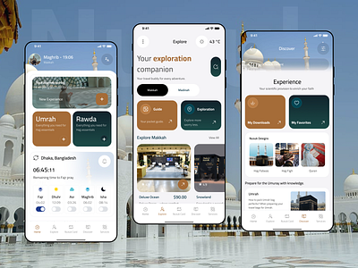 Islamic App Ui - Hajj & Umrah Guide ios islamic app islamic app design islamic prayer mobile muslim muslim app nusuk app nusuk mobile app prayer app quran app quran app design shalat shalat app ui ui design uiux ux