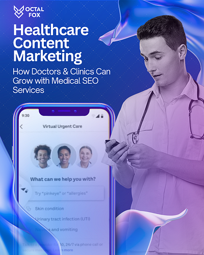 Healthcare Content Marketing post branding design graphic design logo motion graphics ui ux