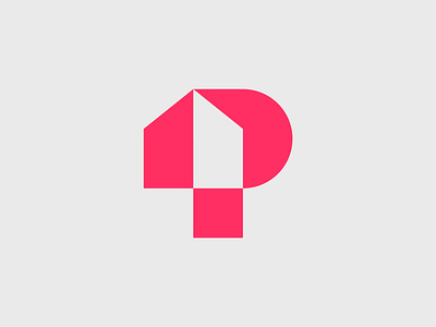 Letter P Home - real estate logo design - Unused architecture brand identity branding building creative logo design holdings logo home logo house broker letter p home logo design logo logo design logo designer minimal logo mortgage logo p logo print real estate logo startup logo