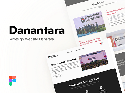 Danantara Website Redesign concept design landing landingpage ui ux