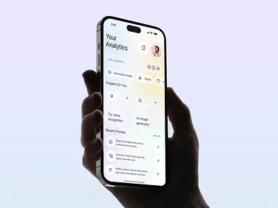 AI Mobile App UI – Modern & Minimal Design ai ai app ai design ai interface ai mobile app ai powered ai product chatbot chatgpt mobile mobile app smart assistant
