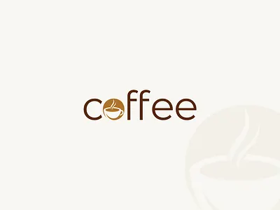 Coffee Logo Design | Negative Space Logo brand branding cappuccino clean coffee coffee cup coffee logo creative design letter o logo logo design minimal negative space soft logo wordmark logo