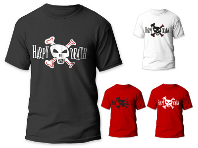 Logo design Happy Death T-shirt branding design graphic design illustration logo typography vector