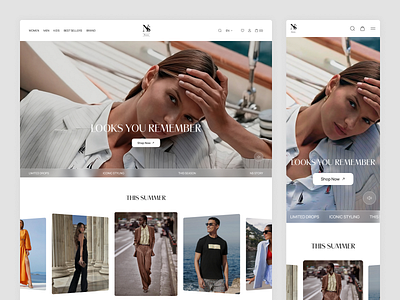 Fashion Ecommerce Website Design apparel asd clothing clothing website e commerce ecommerce website fashion fashion ai fashion brand fashion landing page fashion store fashion style fashion website high fashion mens wear multibrand online shopping shopify web design womens wear