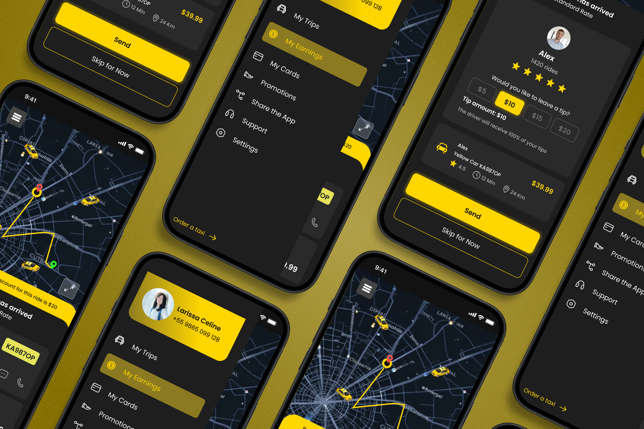 Taxi Online - Mobile App UI Kit payment