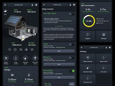Smart Grid Connect 3d android app app design apple design dribbble mobile ui ux webshocker