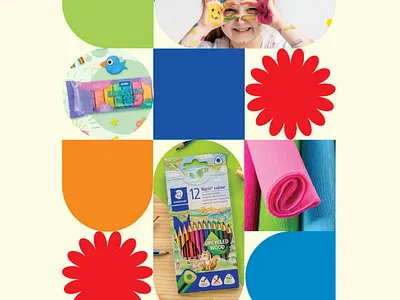 Kindergarten Essentials Catalogue graphic design