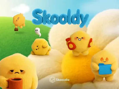 Skooldy Mascot Launch 3d ai animation graphic design motion graphics