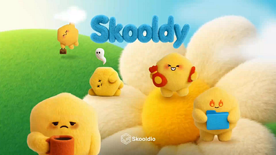 Skooldy Mascot Launch 3d ai animation graphic design motion graphics