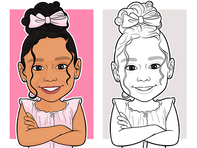 Cute Cartoon Girl Portrait african girl cartoon avatar cartoon cartoon character cartoon cute cartoon illustration cartoon person cartoon portrait cartoon style cartoonsaz crossed arms girl cartoon cute american girl cartoon cute girl cartoon gift cartoon girl cartoon girl kid illustration