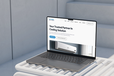 Cool Technologies – Website Redesign Concept business website concept design cooling solutions dribbble exploration landing page minimal design modern ui ui uiux web design website redesign